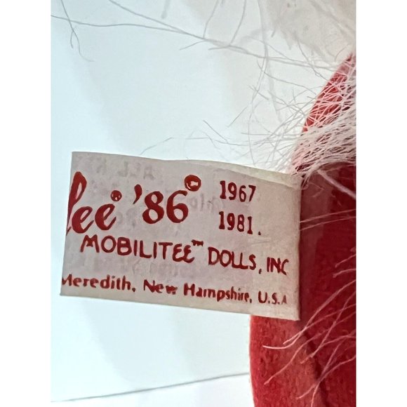 Annalee Santa Doll 1981 With Wooden Train Paint Brush Has Tag Perfect Shape 18” - Picture 5 of 13